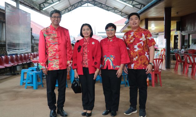ร่วมพิธีเปิดงานเทศกาลตรุษจีน ณ สวนสาธารณะหมู่บ้านอรุโณทัย