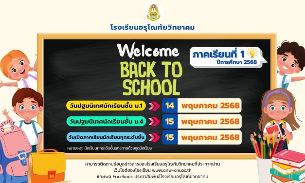 ขอแจ้งกำหนดการเปิดภาคเรียนที่ 1 ปีการศึกษา 2568 ทุกระดับชั้น