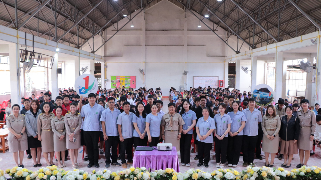 กิจกรรม To be number 1 “ฝึกคิดแก้ปัญหา พัฒนา EQ” จาก รพ.สต. อ.เชียงดาว โดยได้ให้ความรู้ในเรื่อง บุหรี่ บุหรี่ไฟฟ้า อนามัยวัยรุ่น และการส่งเสริมสุขภาพจิต