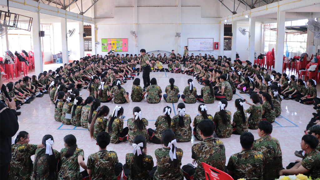 กิจกรรมค่ายยุวชนคนคุณธรรมให้กับนักเรียนระดับชั้นมัธยมศึกษาปีที่ 4-6